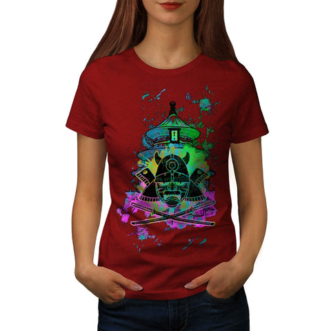 Japanese Sword Mask Womens T-Shirt