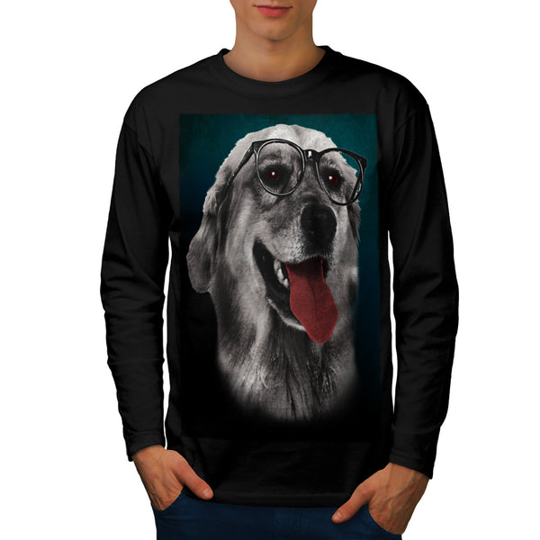 Smart Retriever Dog Mens Long Sleeve T-Shirt