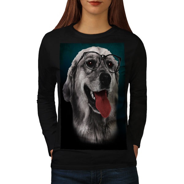 Smart Retriever Dog Womens Long Sleeve T-Shirt