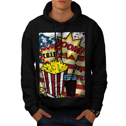 TGIF Popcorn Comic Mens Hoodie