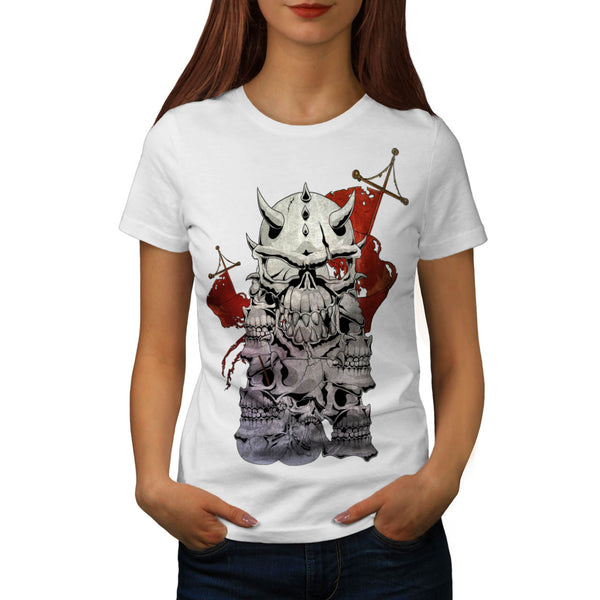 Skull Devil Beast Womens T-Shirt