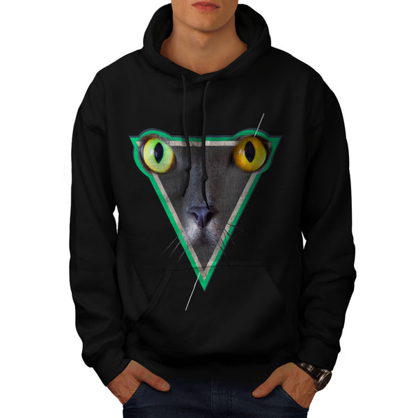 Furious Cat Look Mens Hoodie