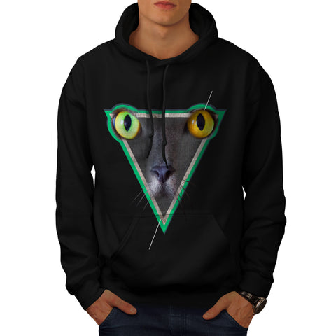 Furious Cat Look Mens Hoodie