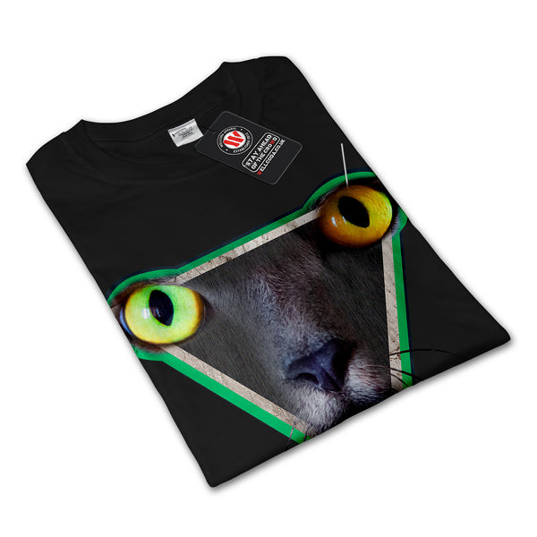 Furious Cat Look Mens Long Sleeve T-Shirt