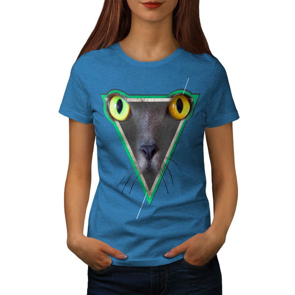 Furious Cat Look Womens T-Shirt