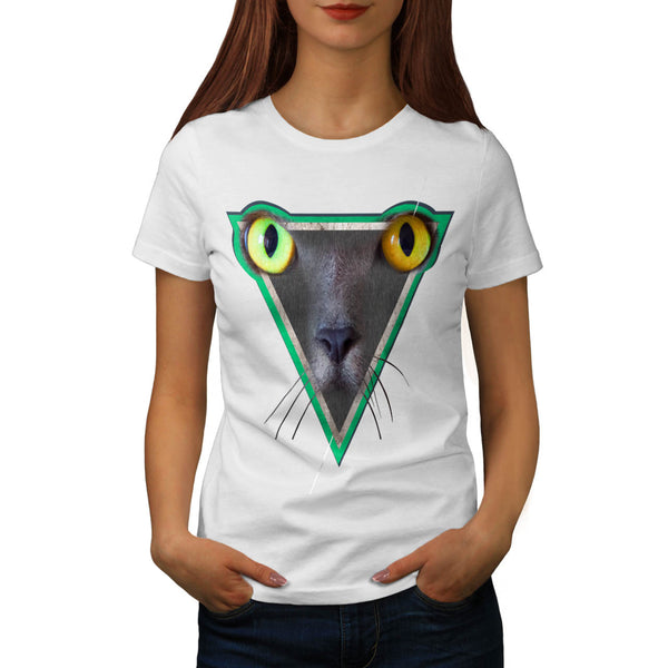 Furious Cat Look Womens T-Shirt