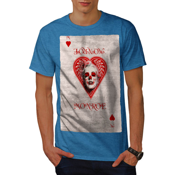 Monroe Heart Skull Mens T-Shirt