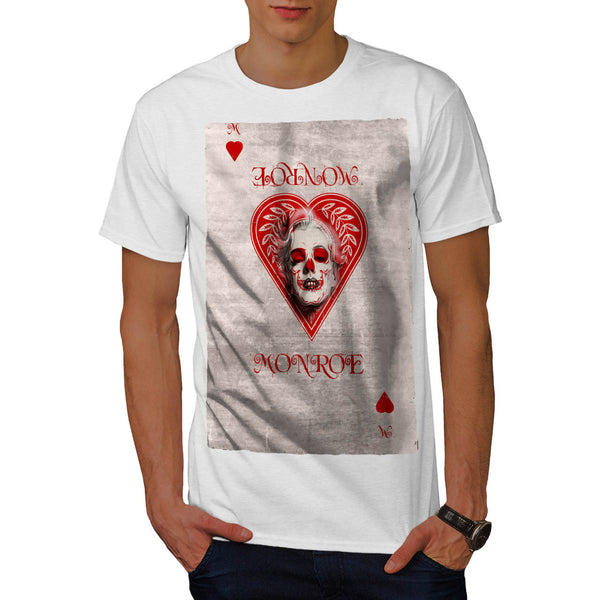 Monroe Heart Skull Mens T-Shirt