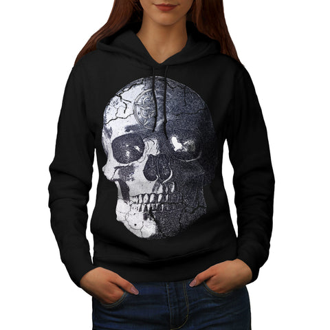 Skull Head War Eyes Womens Hoodie