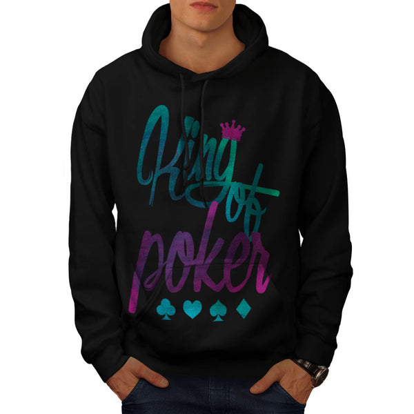 King Of Poker Crown Mens Hoodie