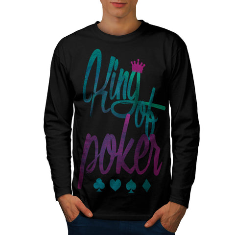 King Of Poker Crown Mens Long Sleeve T-Shirt