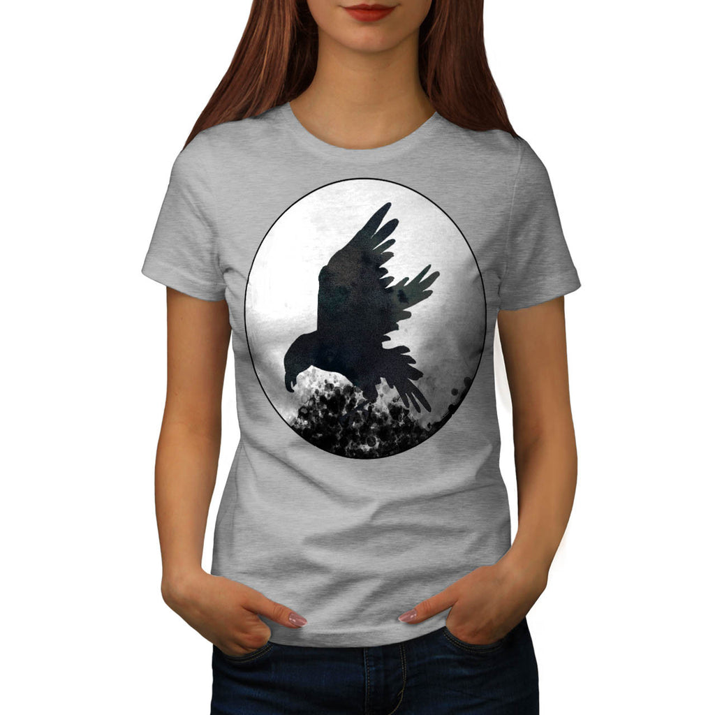 Crow Shadow Night Womens T-Shirt