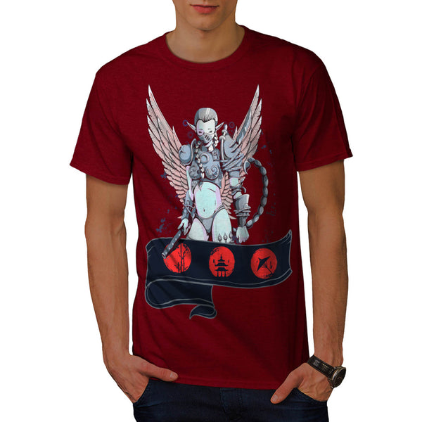 Angelic Lady Warrior Mens T-Shirt