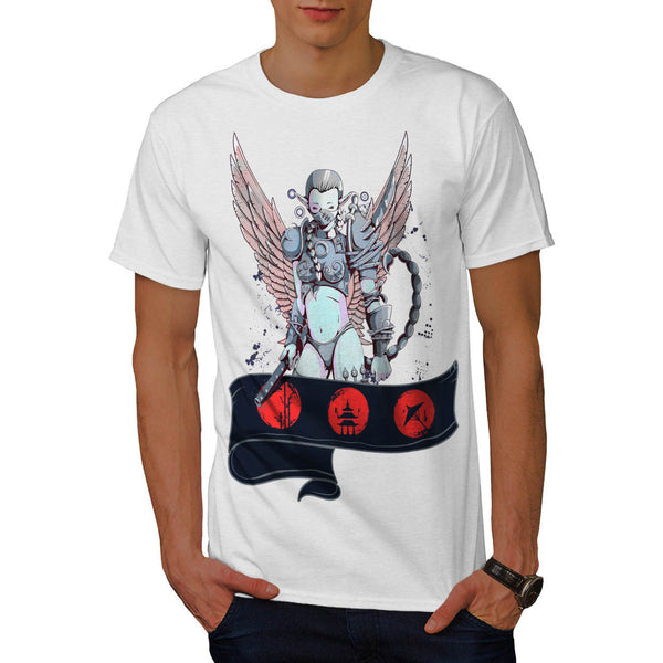 Angelic Lady Warrior Mens T-Shirt