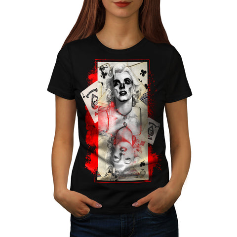 Monroe Card Game Womens T-Shirt