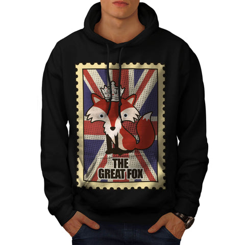 Great Britain Fox Mens Hoodie