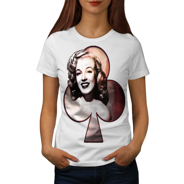 Vintage Woman Face Womens T-Shirt