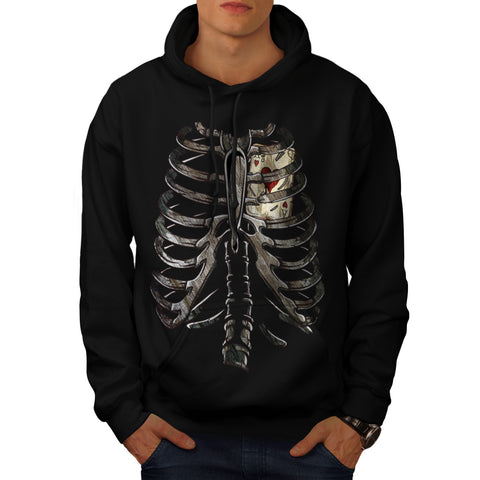 Human Anatomy Card Mens Hoodie