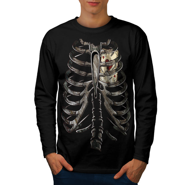 Human Anatomy Card Mens Long Sleeve T-Shirt