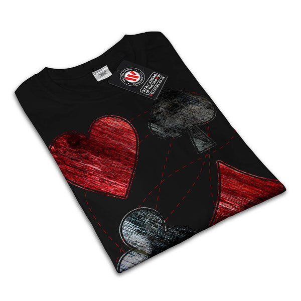 Puncture Line Card Mens T-Shirt