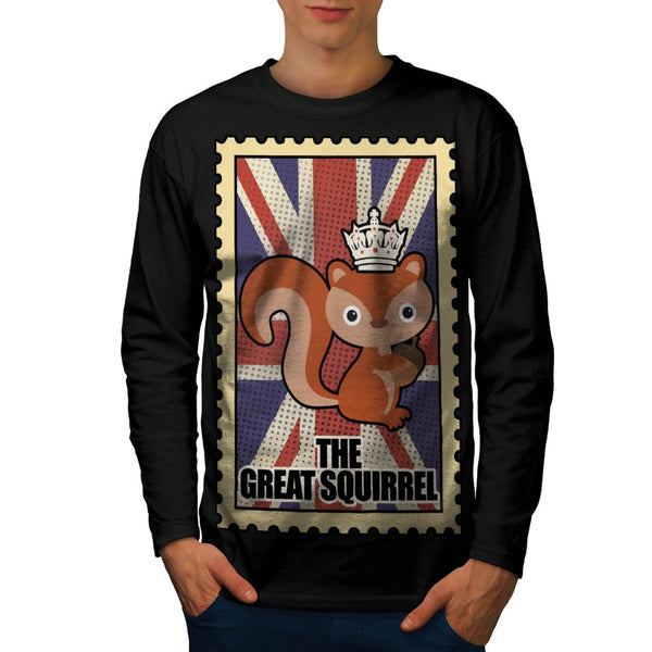 Animal Squirrel GB Mens Long Sleeve T-Shirt