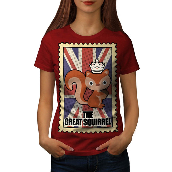 Animal Squirrel GB Womens T-Shirt