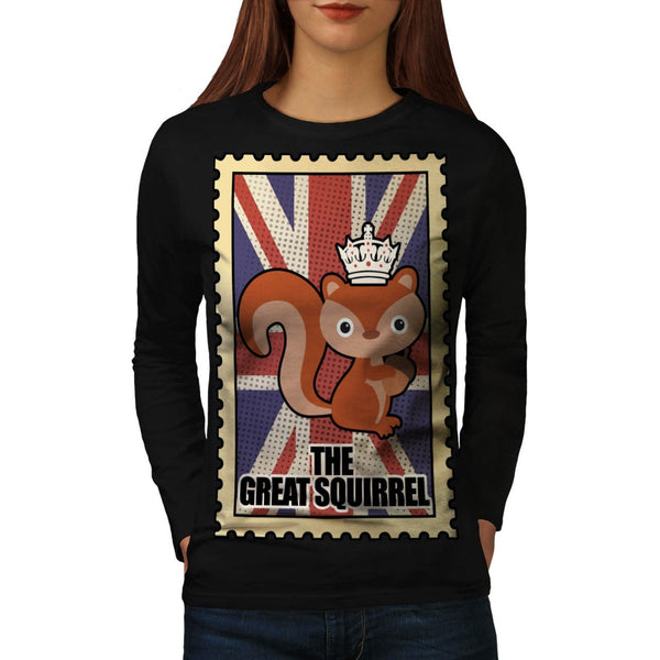Animal Squirrel GB Womens Long Sleeve T-Shirt