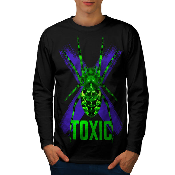 Toxic Spider Cross Mens Long Sleeve T-Shirt