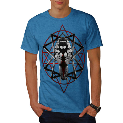 Spider Star Symbol Mens T-Shirt
