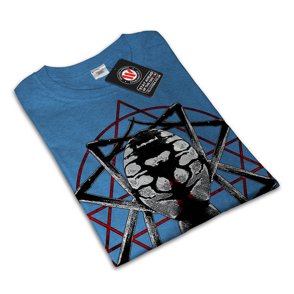 Spider Star Symbol Mens T-Shirt