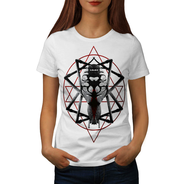 Spider Star Symbol Womens T-Shirt