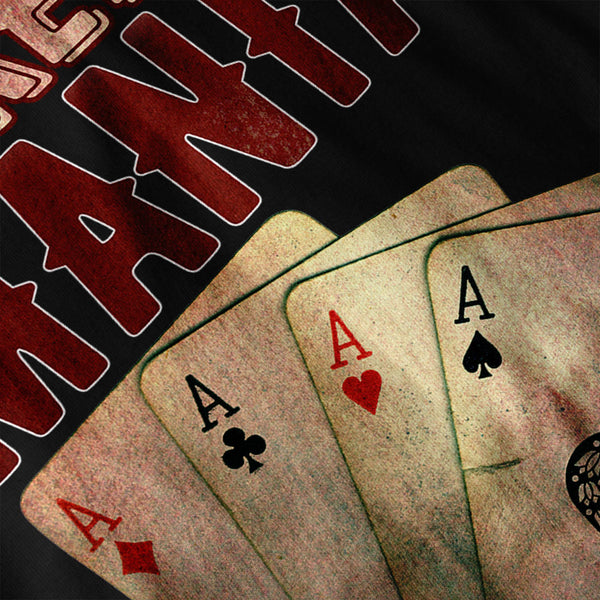 Poker Game Maniac Mens Hoodie