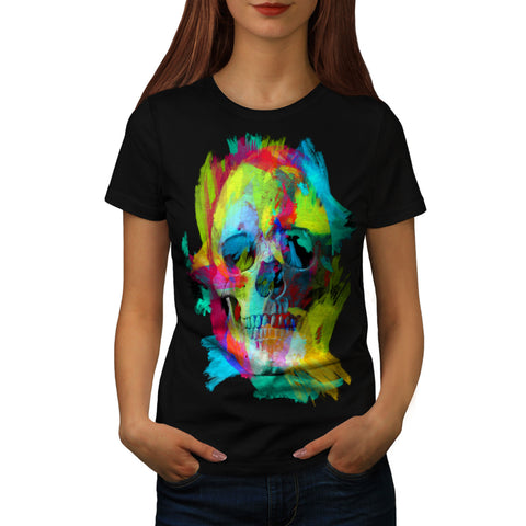 Skull Concert Horror Womens T-Shirt