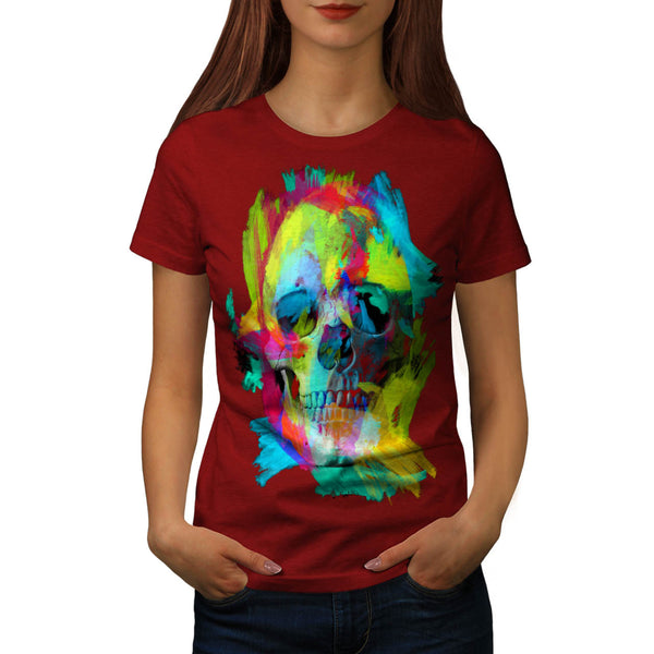 Skull Concert Horror Womens T-Shirt