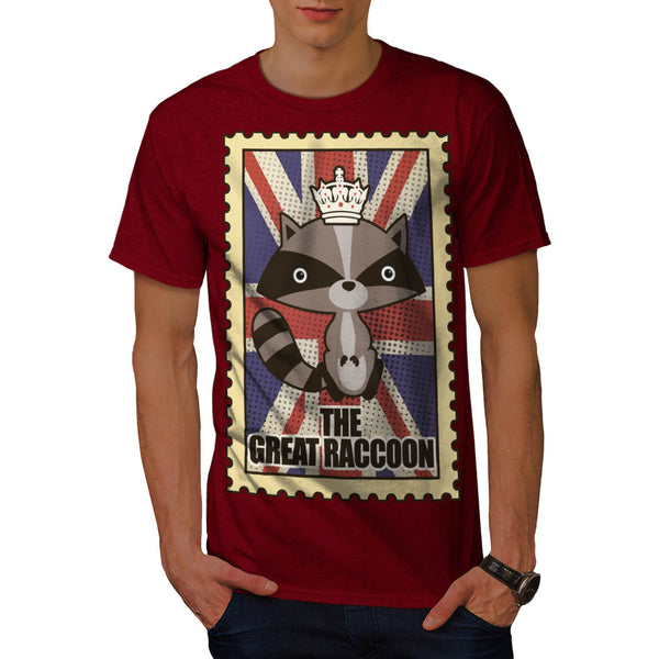 Great Britain Raccoon Mens T-Shirt