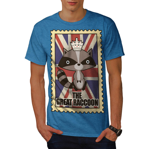 Great Britain Raccoon Mens T-Shirt