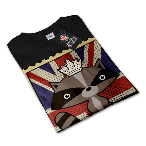 Great Britain Raccoon Mens Long Sleeve T-Shirt