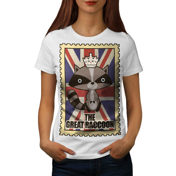 Great Britain Raccoon Womens T-Shirt