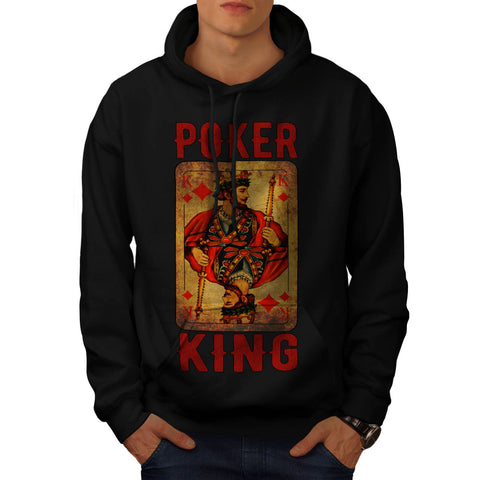 Poker Diamond King Mens Hoodie
