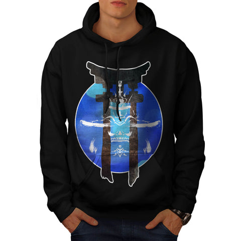 Japanese Temple Sign Mens Hoodie