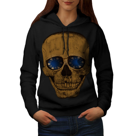 Lucky Smile Skull Womens Hoodie