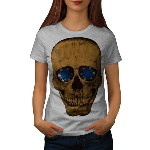 Lucky Smile Skull Womens T-Shirt