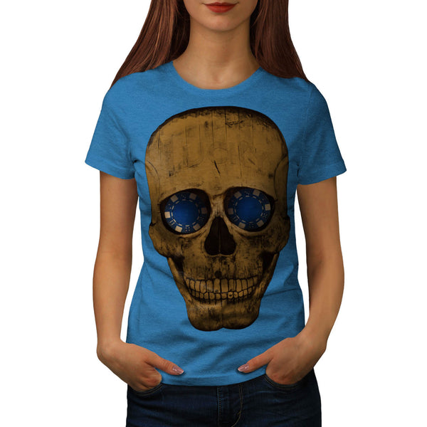 Lucky Smile Skull Womens T-Shirt