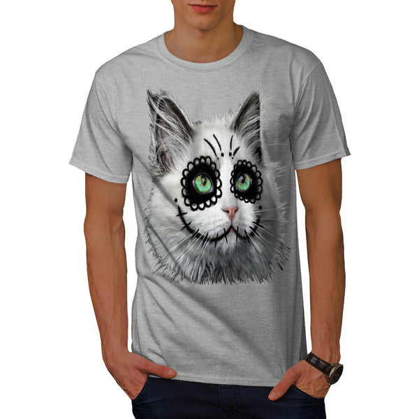 Halloween Kitty Cat Mens T-Shirt