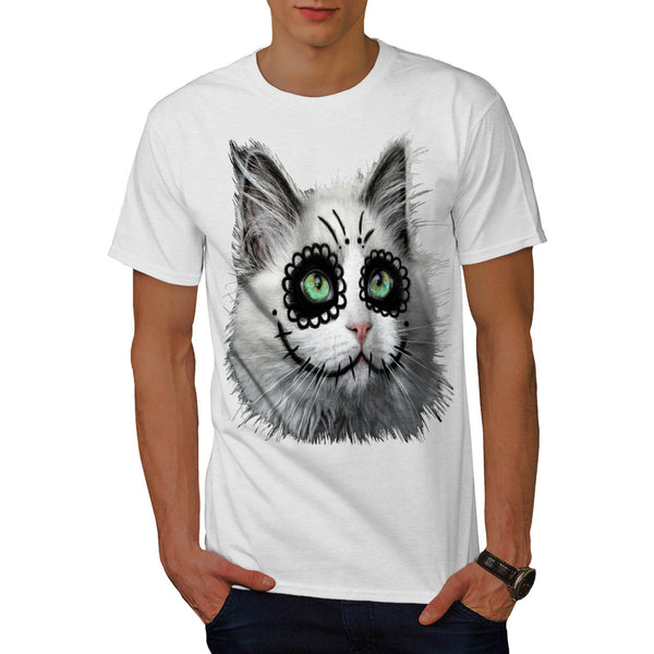 Halloween Kitty Cat Mens T-Shirt