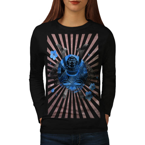 Japan Samurai Art Womens Long Sleeve T-Shirt