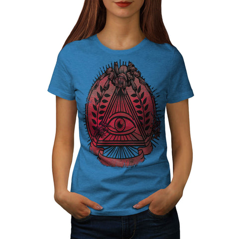Illuminati Spider Womens T-Shirt