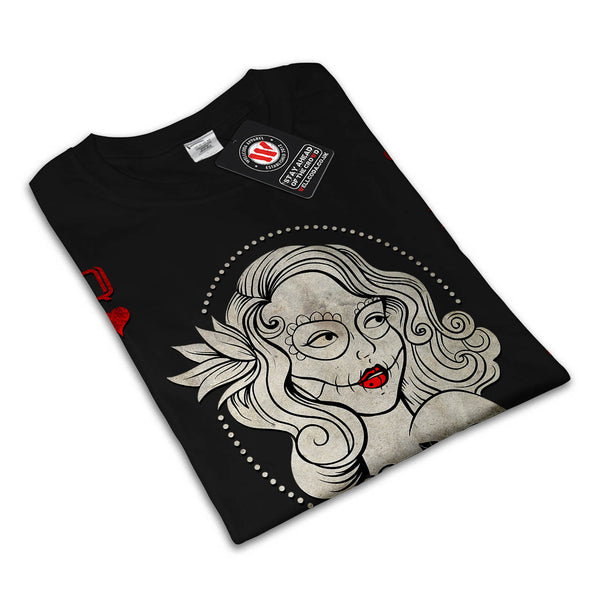 Queen Of Heart Card Womens T-Shirt