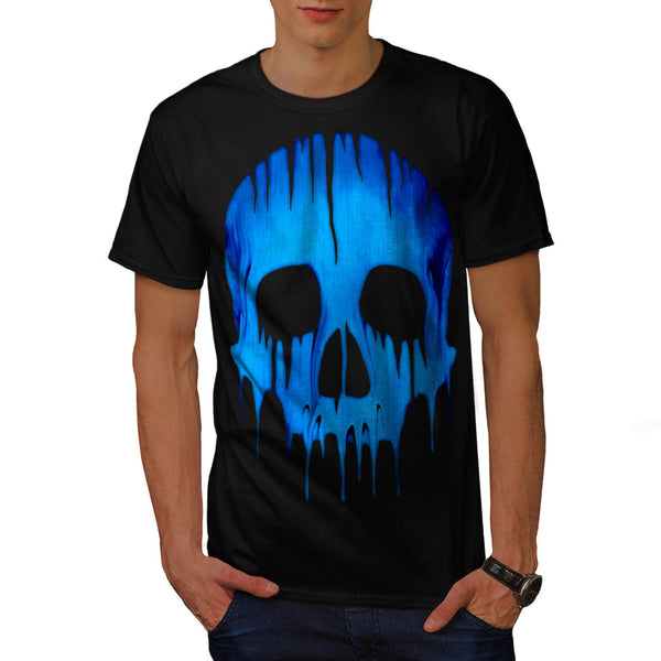 Skull Acid Glow Art Mens T-Shirt