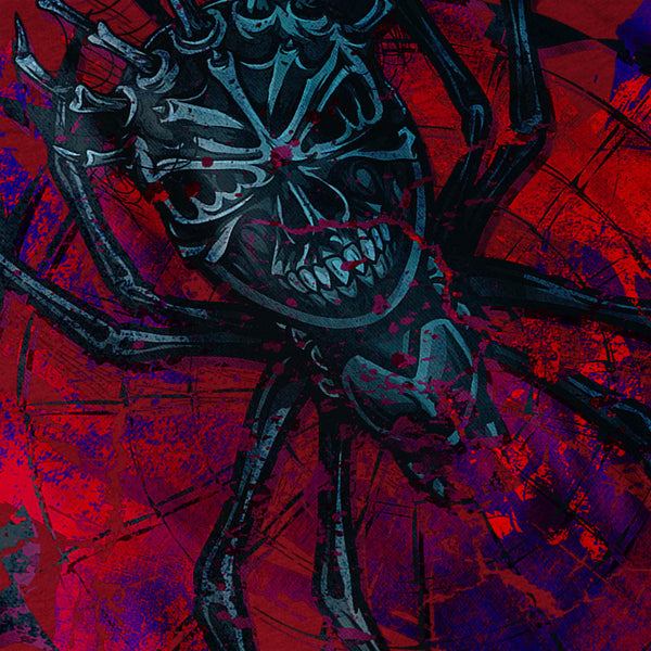 Dark Side Spider Web Mens T-Shirt